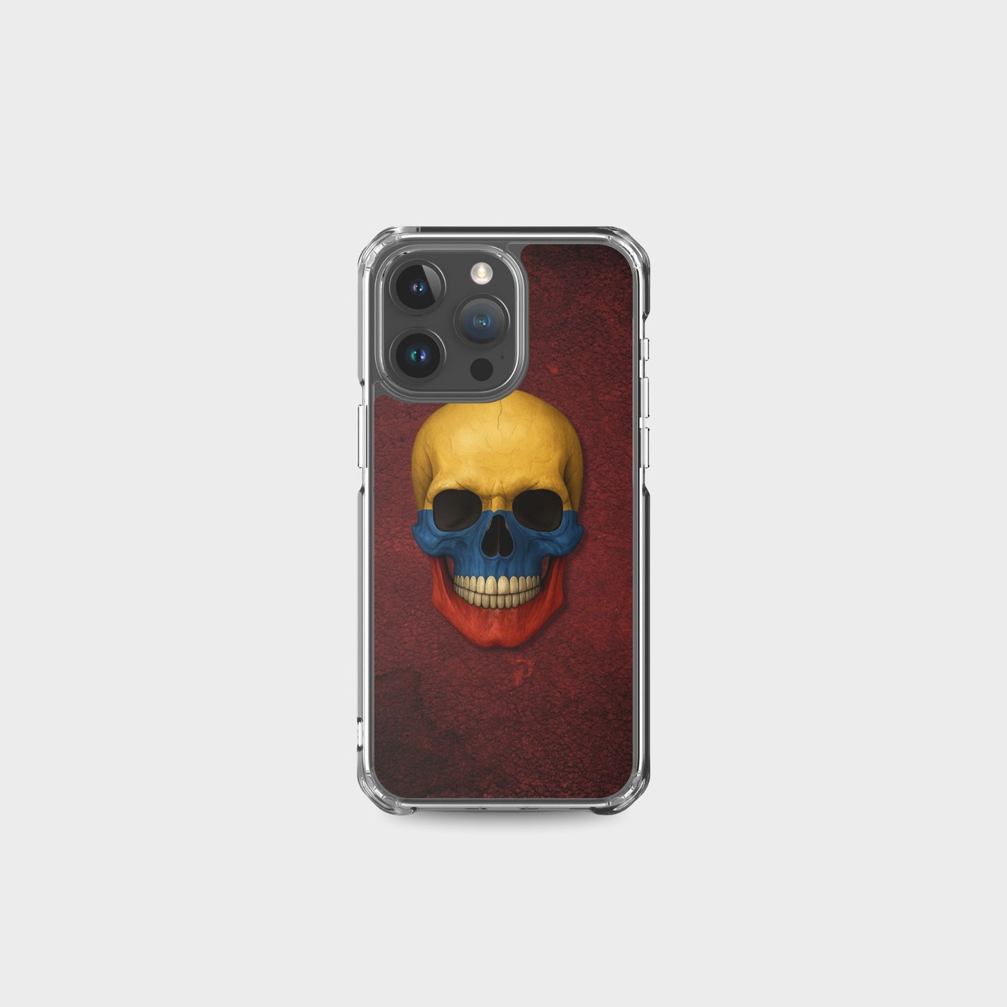 Colombian Flag Skull - Clear Case for iPhone®