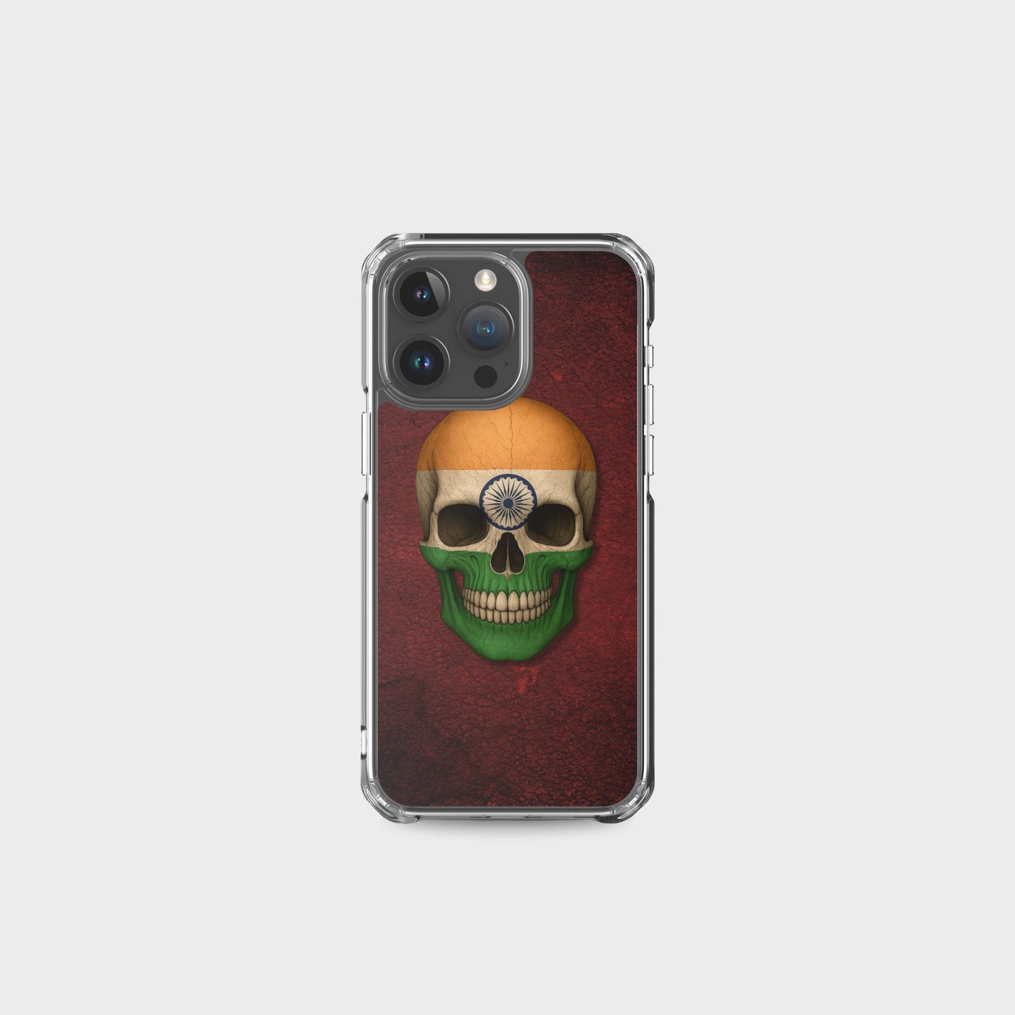 Indian Flag Skull  - Clear Case for iPhone®