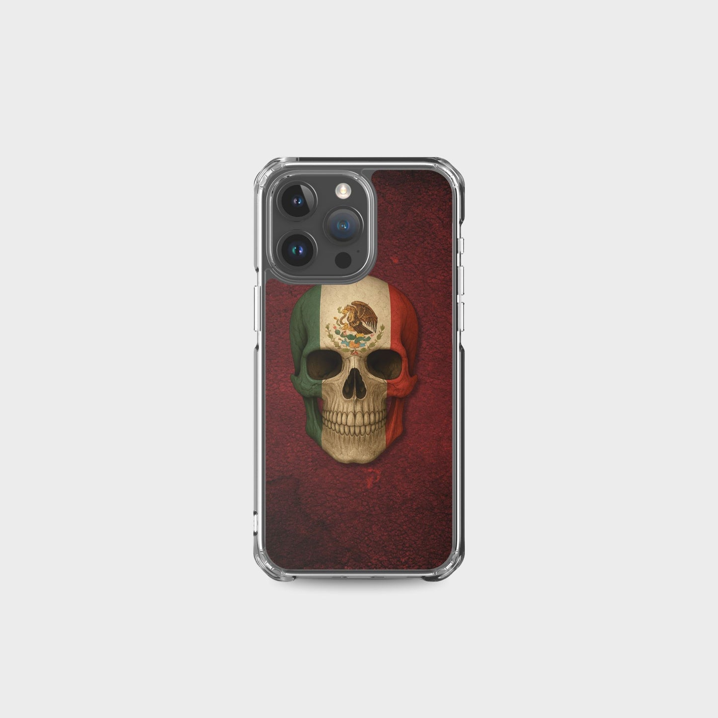 Mexican Flag Skull - Clear Case for iPhone®