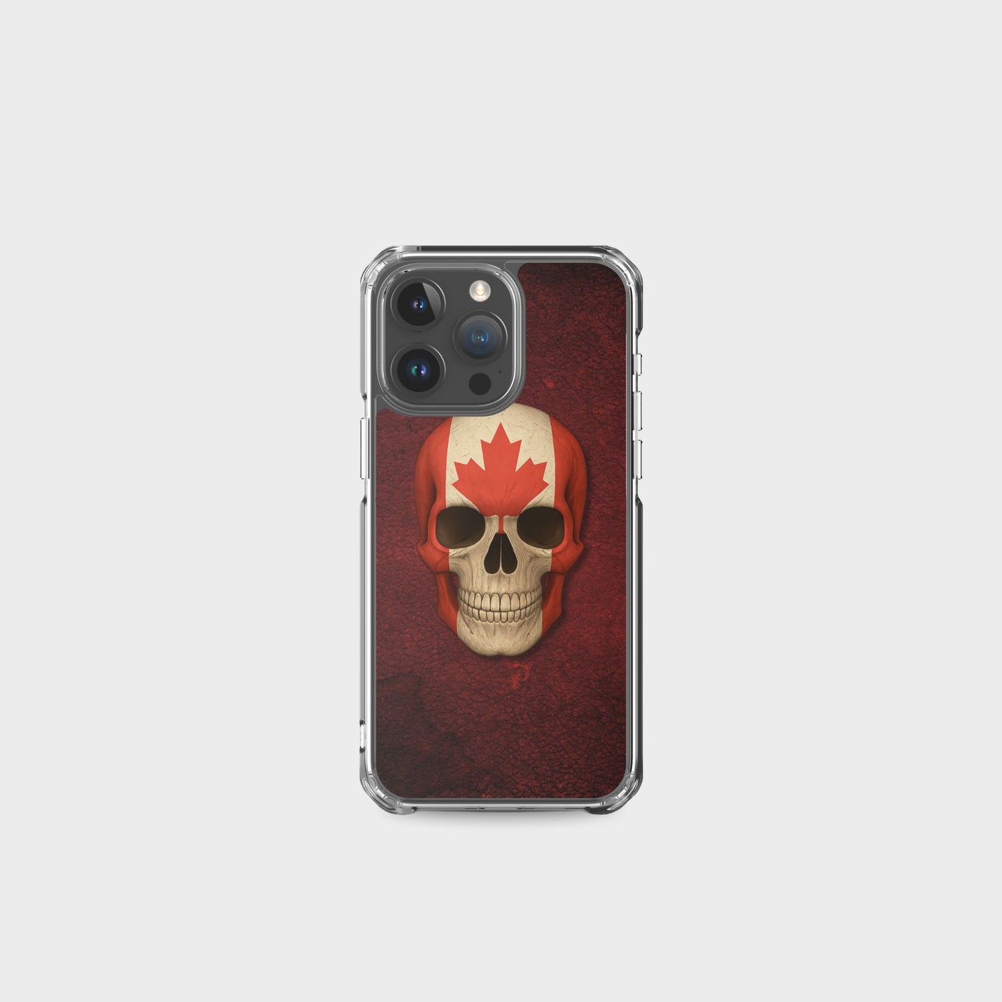 Canadian Flag Skull - Clear Case for iPhone®