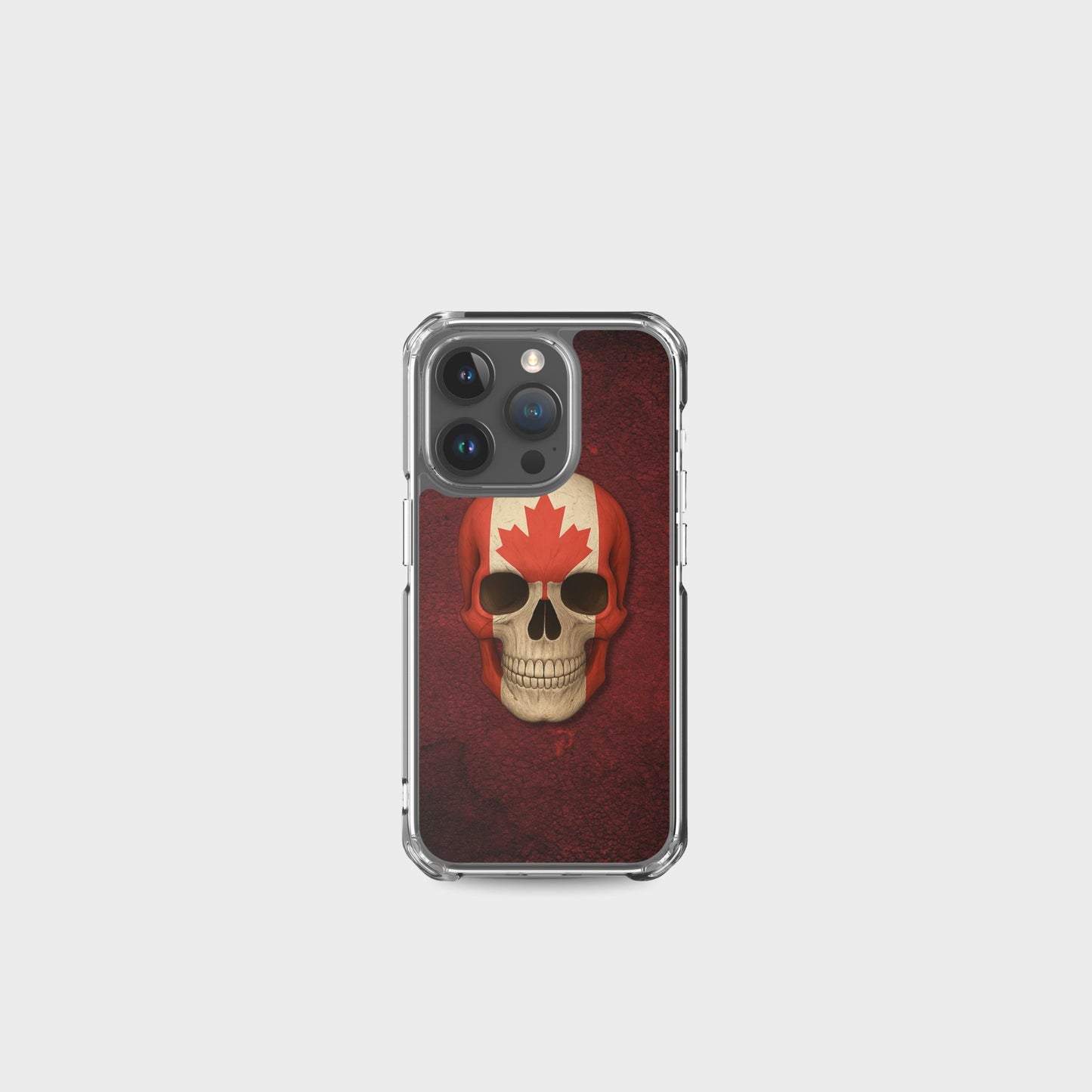 Canadian Flag Skull - Clear Case for iPhone®