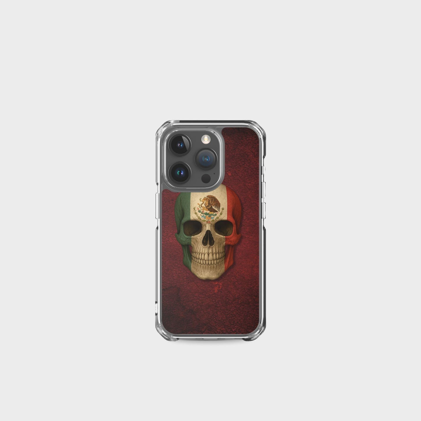 Mexican Flag Skull - Clear Case for iPhone®