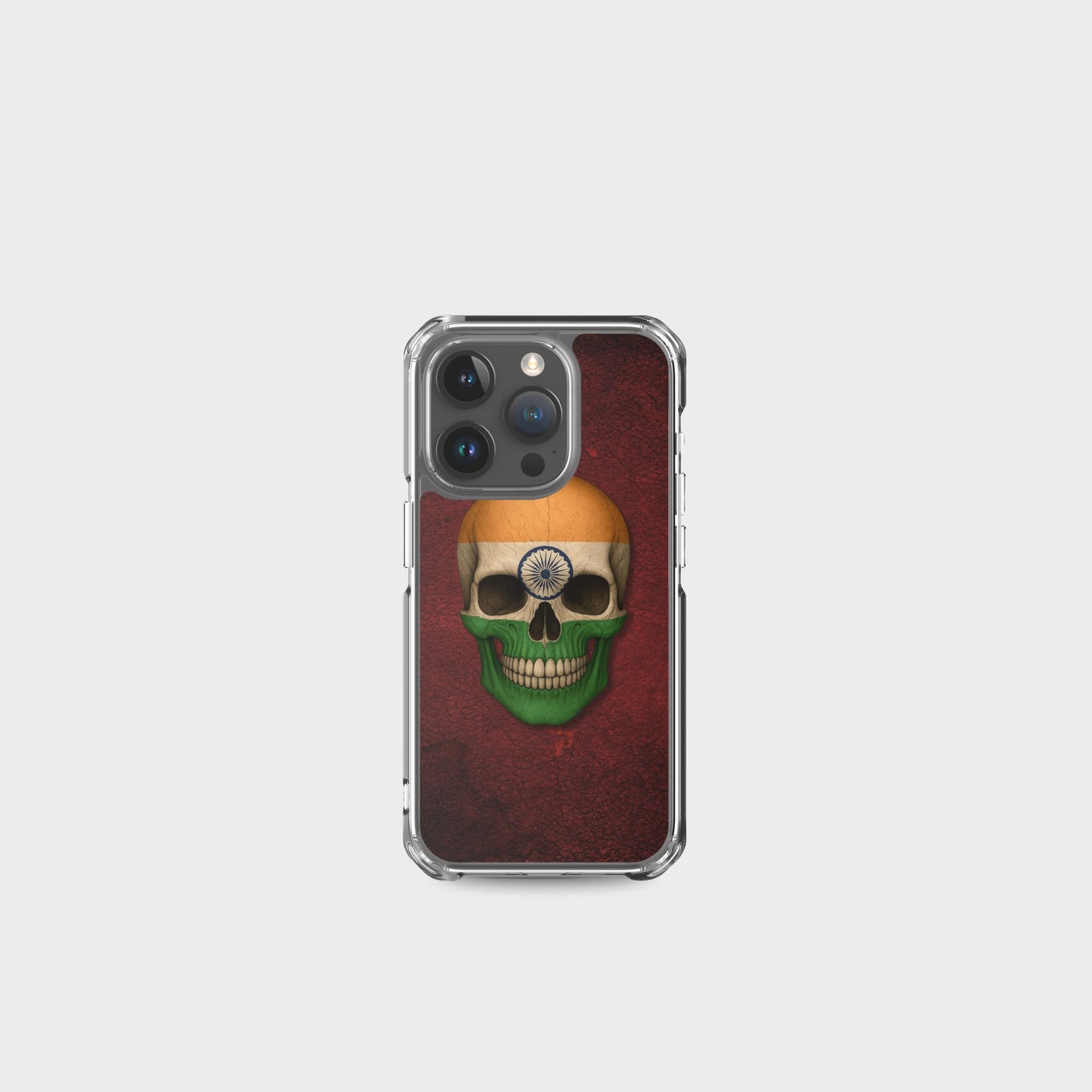 Indian Flag Skull  - Clear Case for iPhone®