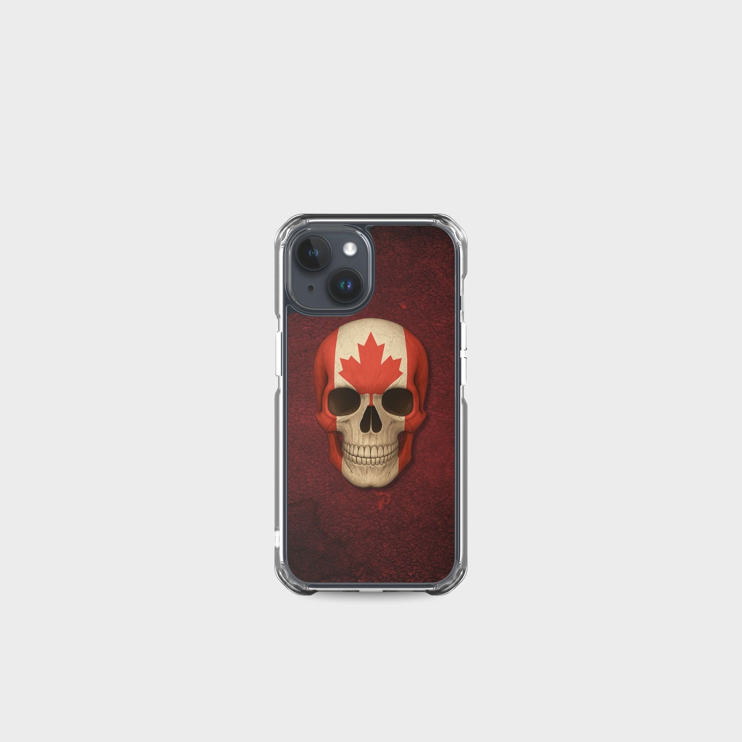 Canadian Flag Skull - Clear Case for iPhone®