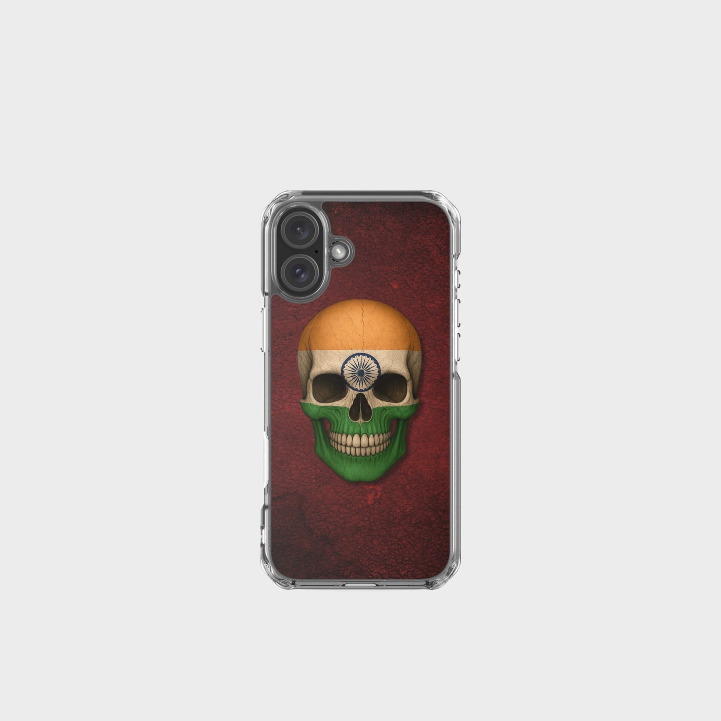 Indian Flag Skull  - Clear Case for iPhone®