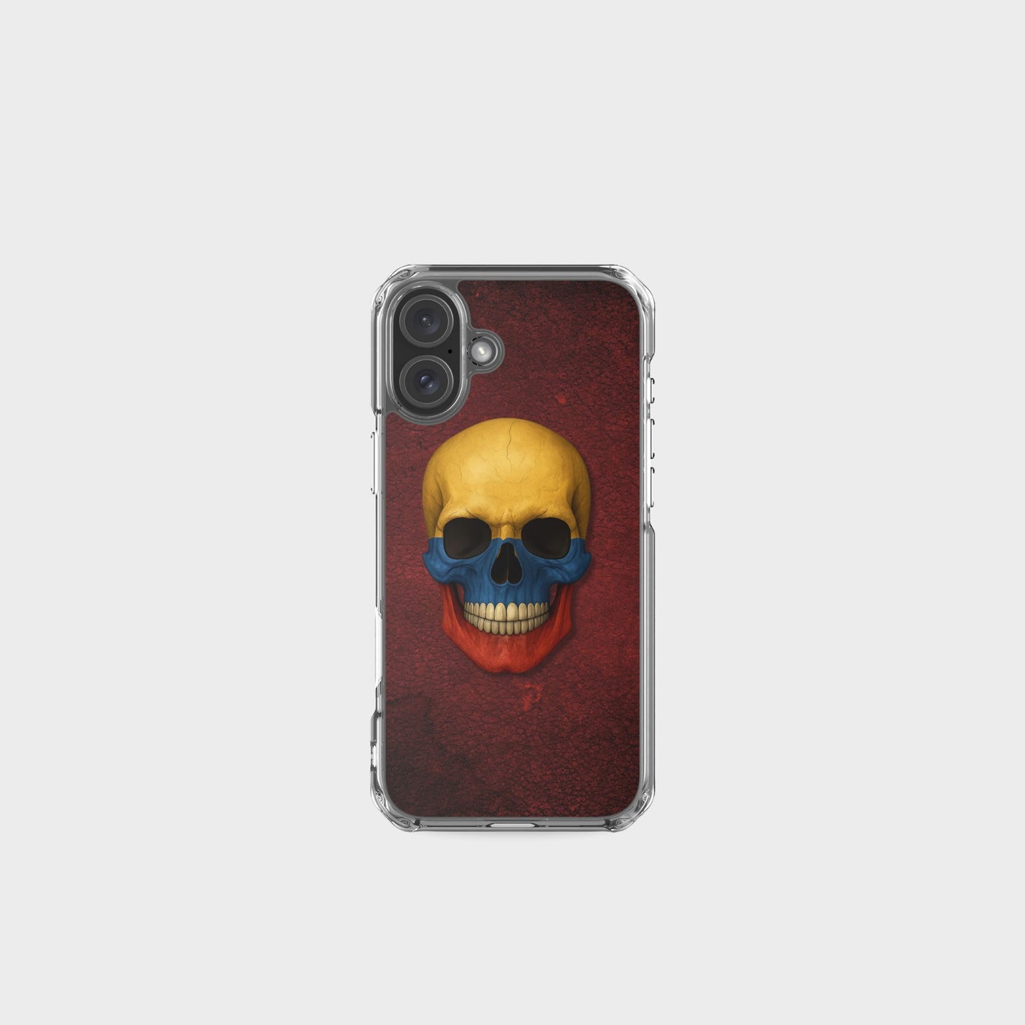 Colombian Flag Skull - Clear Case for iPhone®