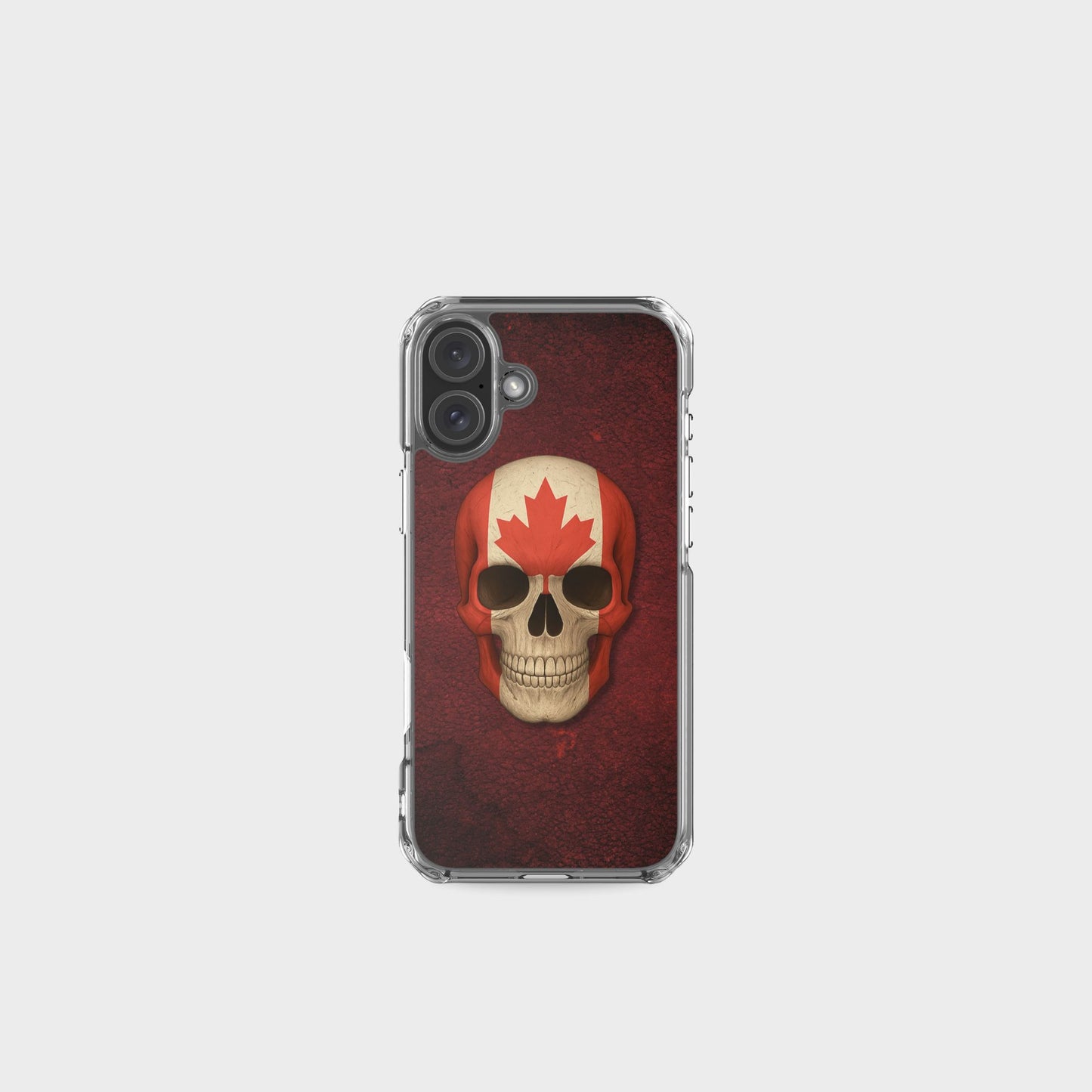 Canadian Flag Skull - Clear Case for iPhone®