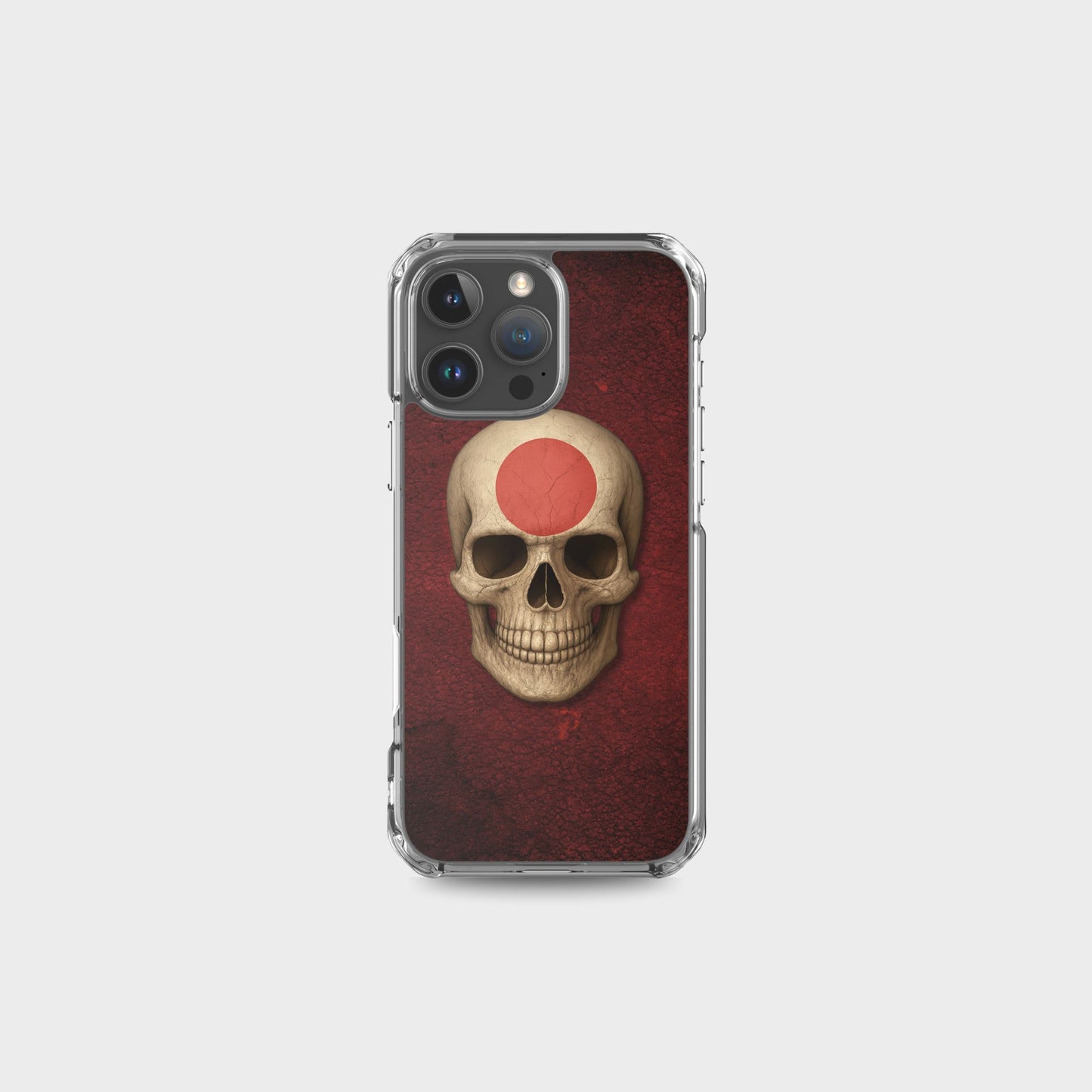 Japanese Flag Skull - Clear Case for iPhone®