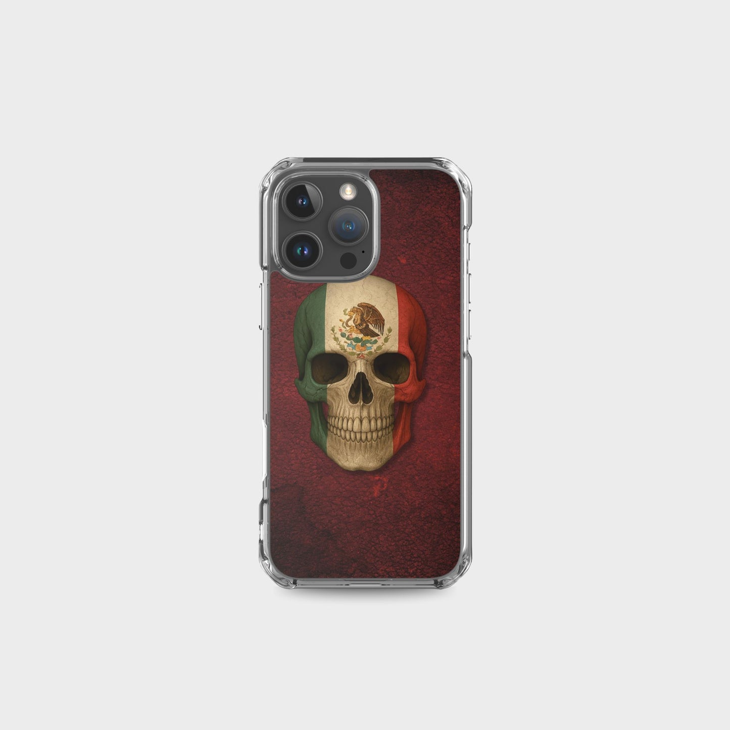 Mexican Flag Skull - Clear Case for iPhone®