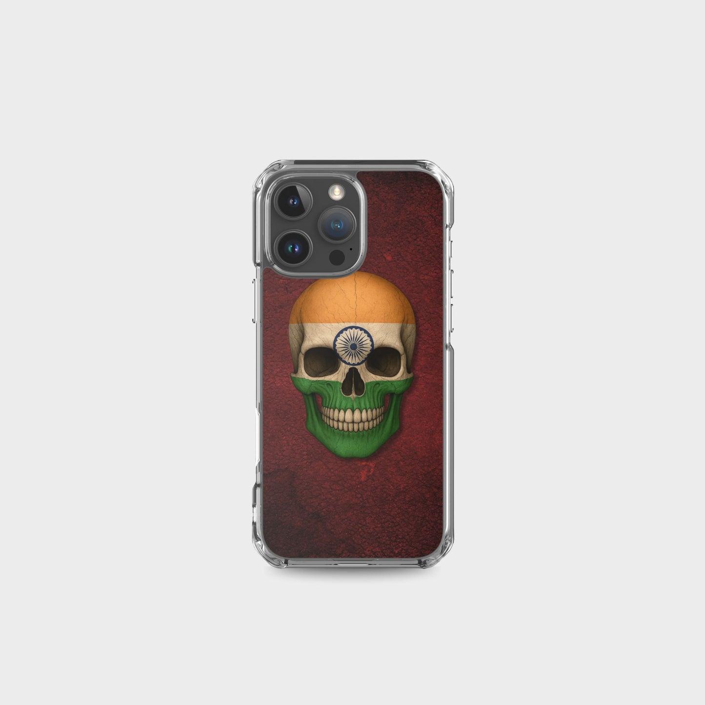 Indian Flag Skull  - Clear Case for iPhone®