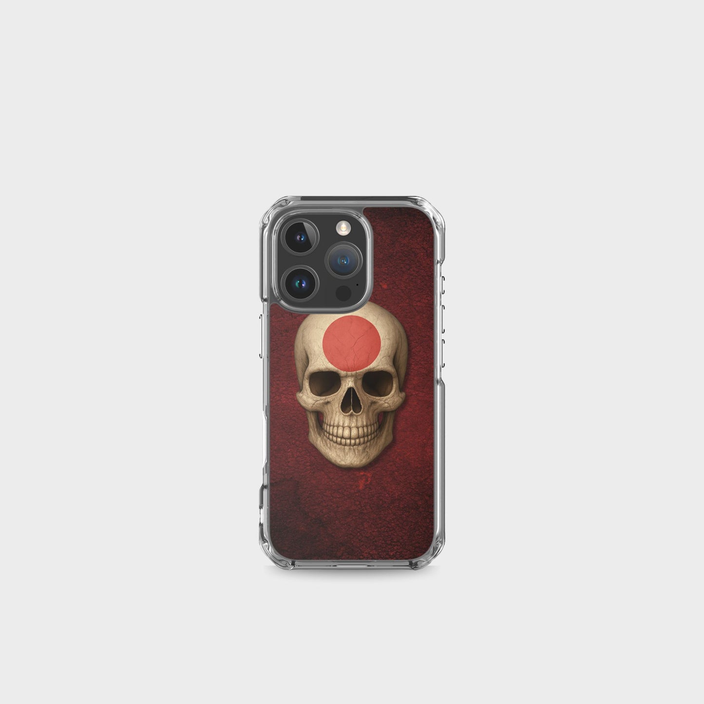 Japanese Flag Skull - Clear Case for iPhone®