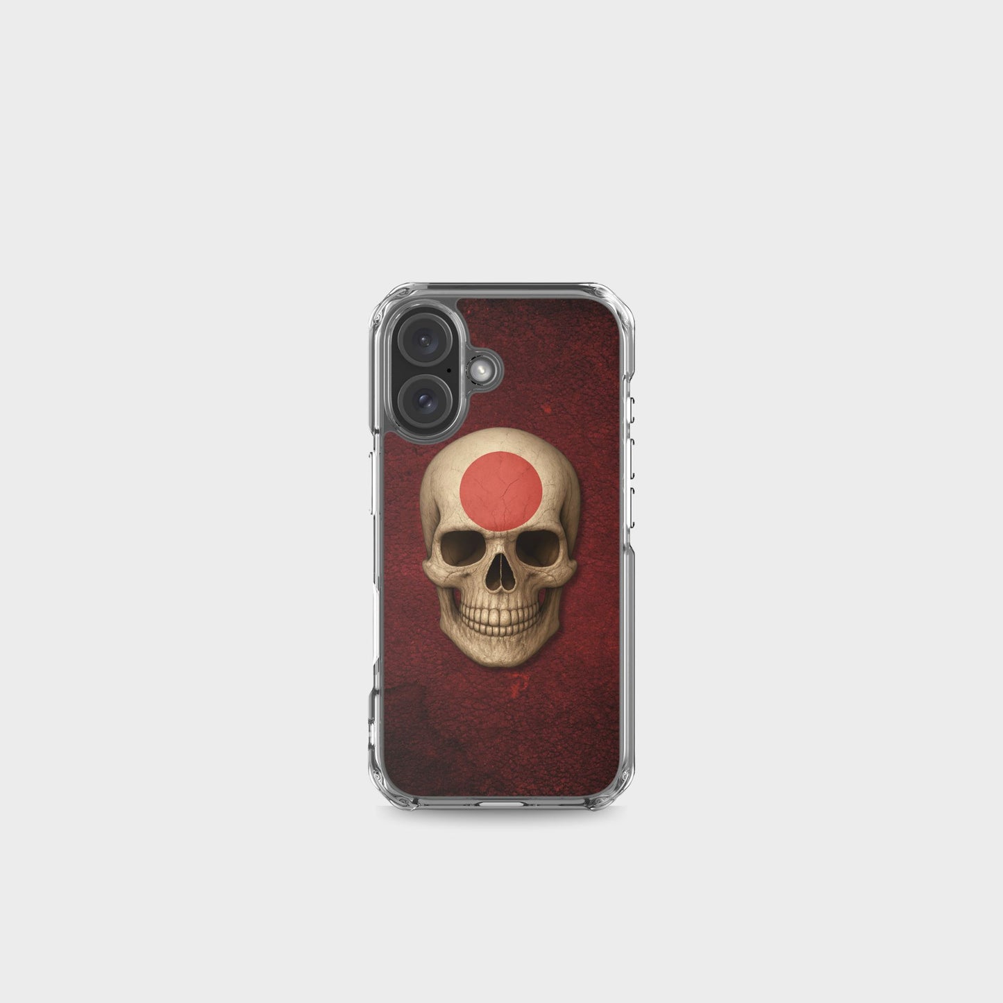 Japanese Flag Skull - Clear Case for iPhone®