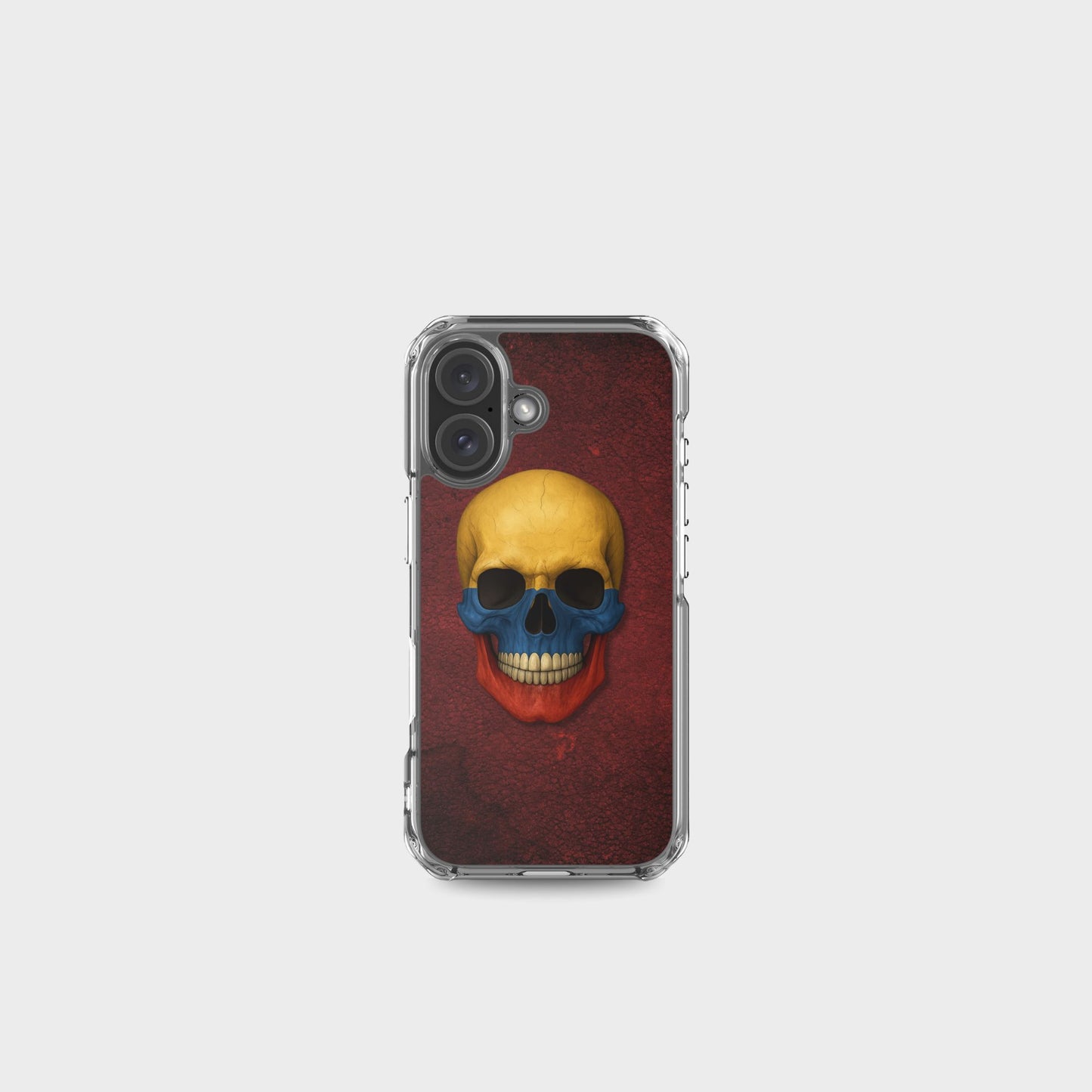Colombian Flag Skull - Clear Case for iPhone®