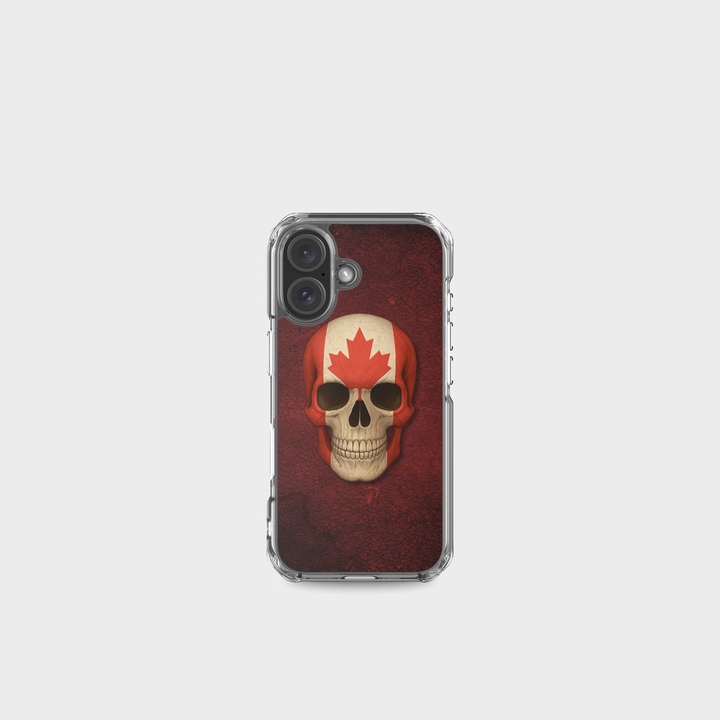 Canadian Flag Skull - Clear Case for iPhone®