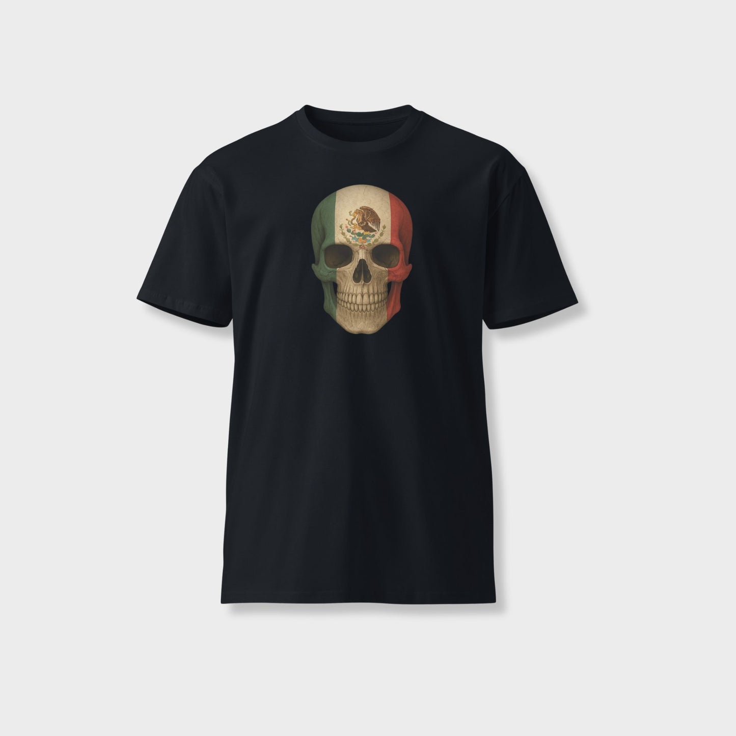Mexican Flag Skull - Unisex Premium T-Shirt
