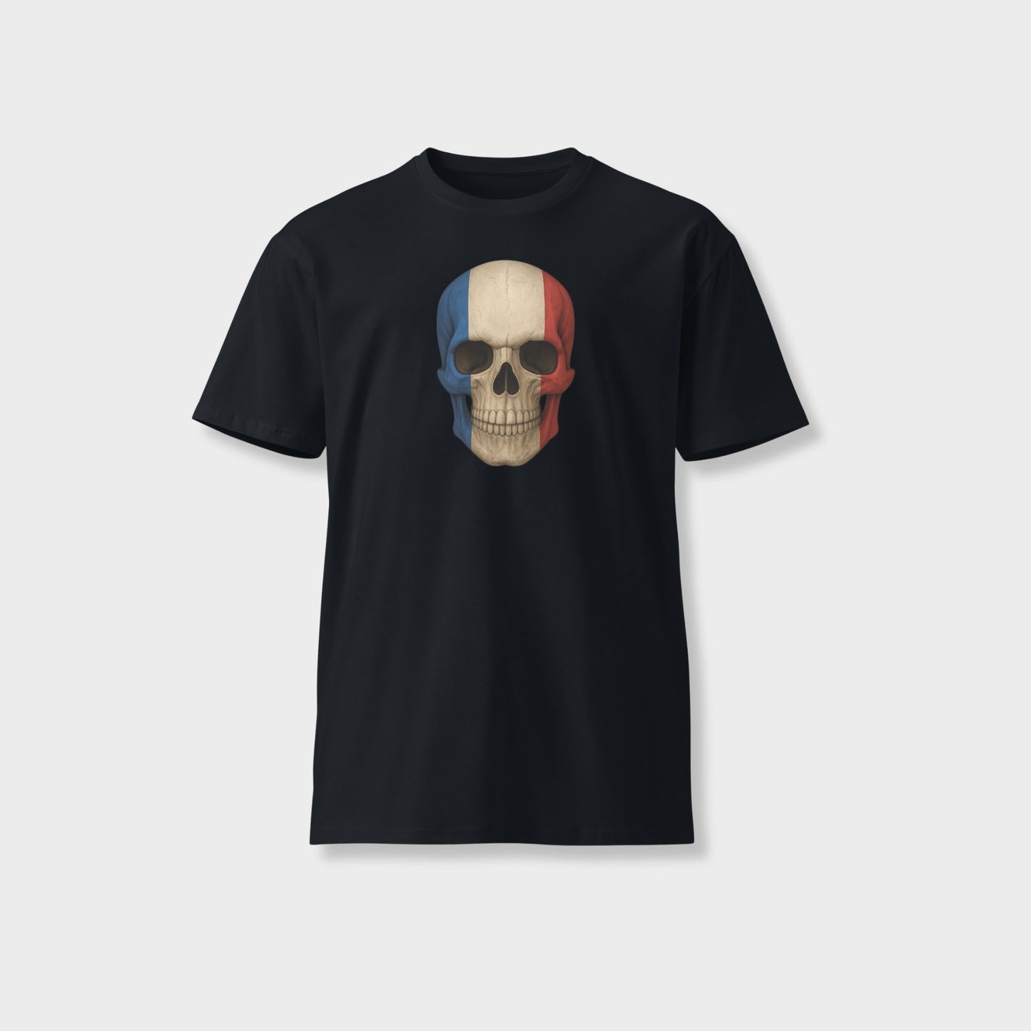 French Flag Skull - Unisex Premium T-Shirt