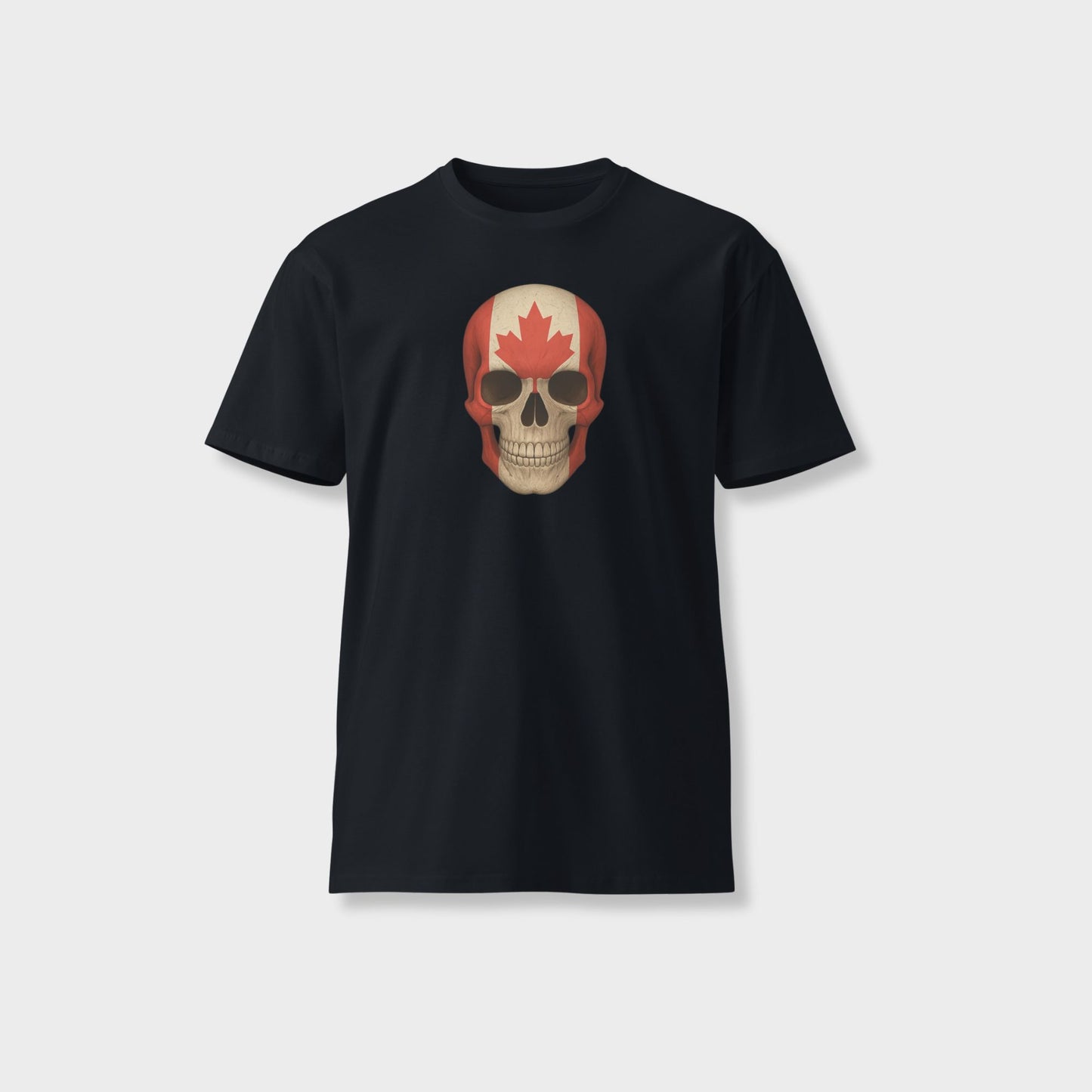 Canadian Flag Skull - Unisex Premium T-Shirt